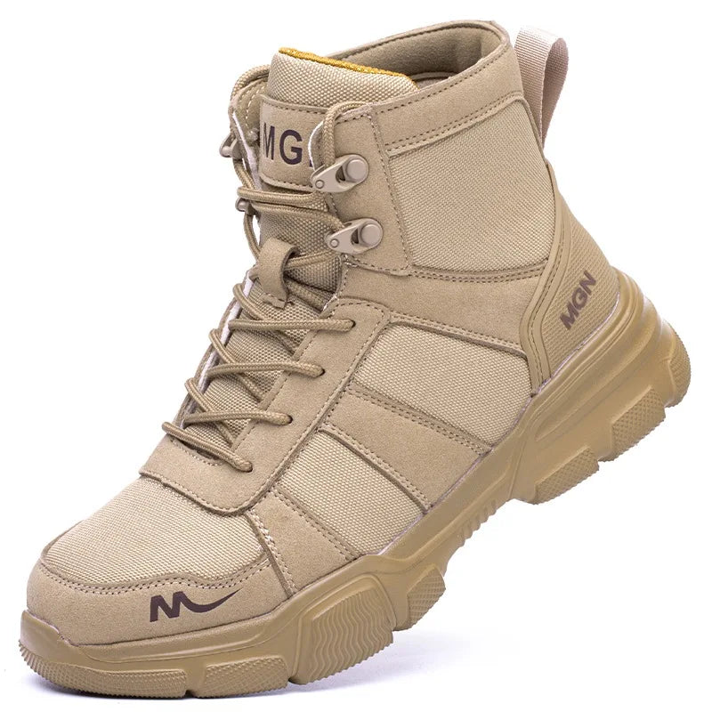 Men's Lightweight Steel Toe Slip-Resistant Work Boots - image 28