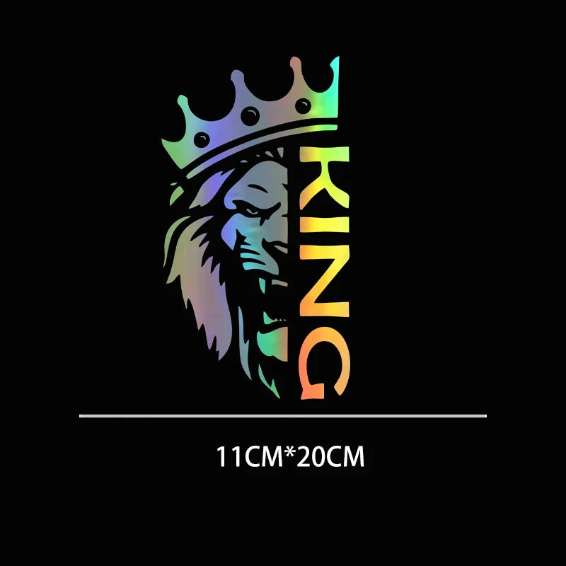 Lion With Crown Die-Cut Vinyl Sticker for Car Bumper and Laptop - view 12