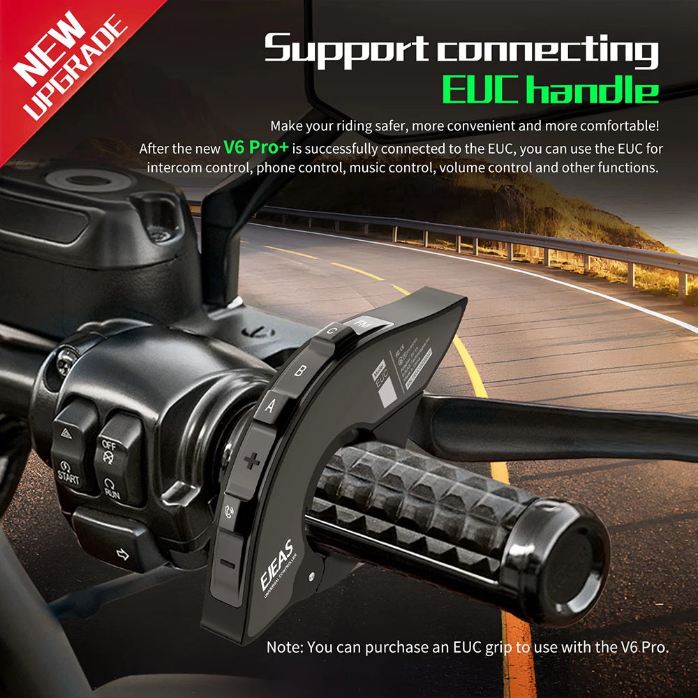 EJEAS V6 Pro+ Motorcycle Bluetooth Intercom Headset, 800m IP67 - image 16