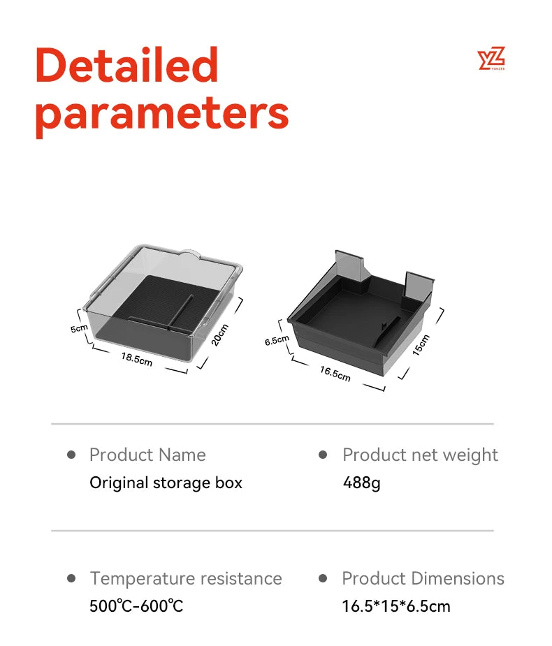 Double-Layer Armrest Storage Box for Tesla Model Y and Model 3