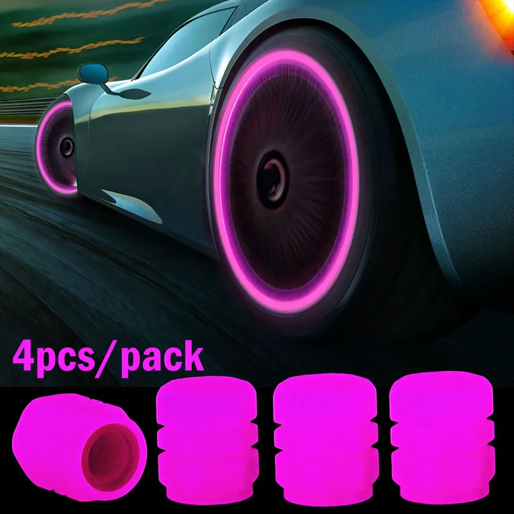 Glow in Dark Tire Valve Caps - Luminous Car Wheel Stem Covers - image 16