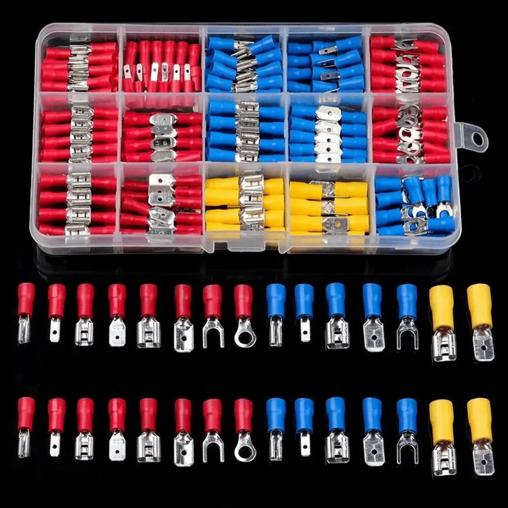 280-Piece Insulated Crimp Terminal Kit – Spade & Butt Connectors