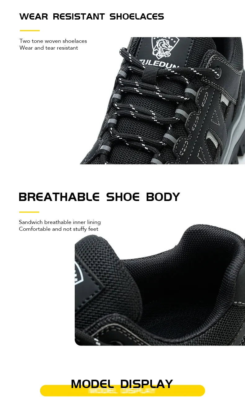 Men's Lightweight Steel Toe Slip-Resistant Work Boots - image 19