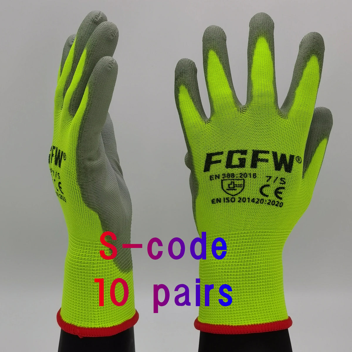 10 Pairs PU-Coated Work Gloves, EN 388 Certified - image 24