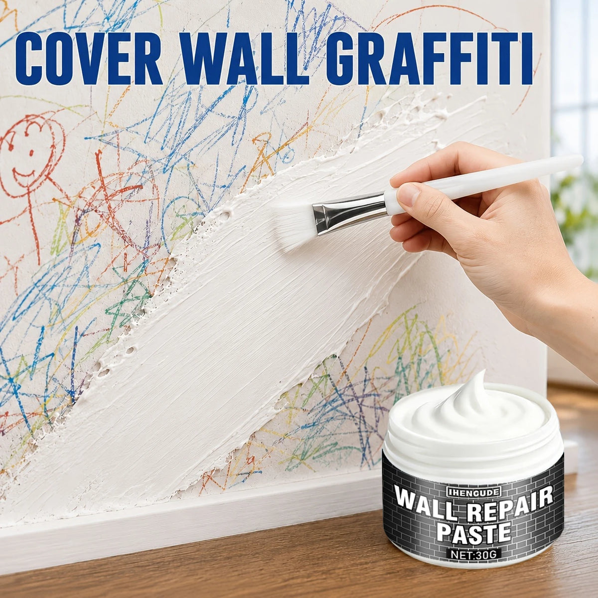 Wall Repair & Color Restoration Paste for Walls and Wood Furniture