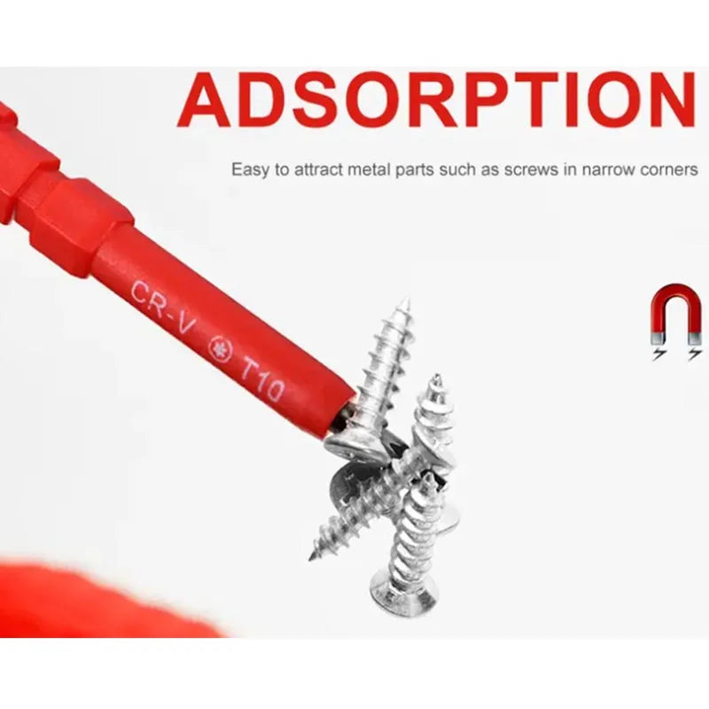 15Pcs 1000V Insulated Screwdriver Set Electrician Kit Magnetic Bits - image 8