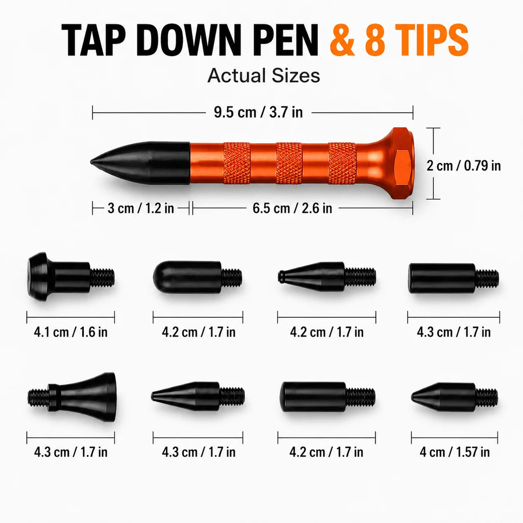 Paintless Dent Repair Kit - Car Dent Removal Tool with Hammer & Rods - image 13