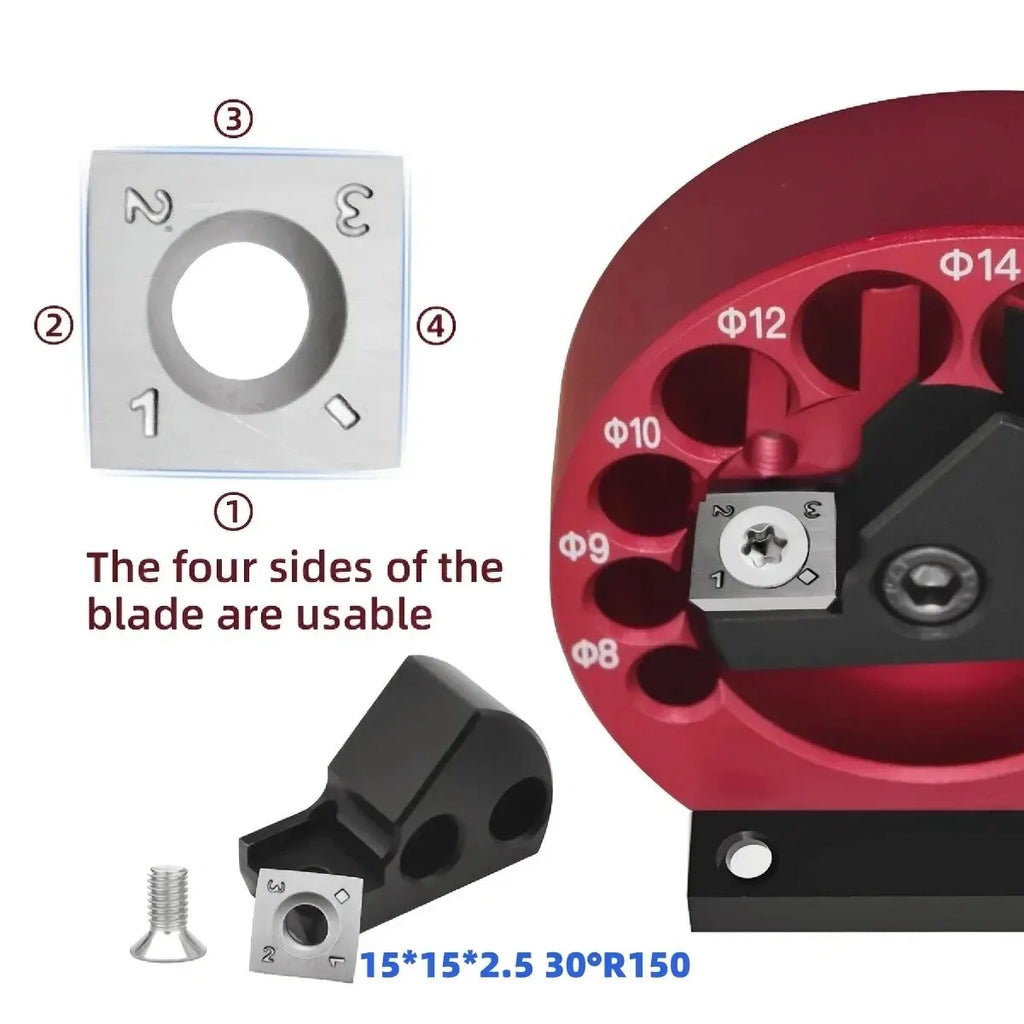 8-Hole Dowel Maker Jig Kit 8-20mm with Carbide Blades for Woodworking - image 3