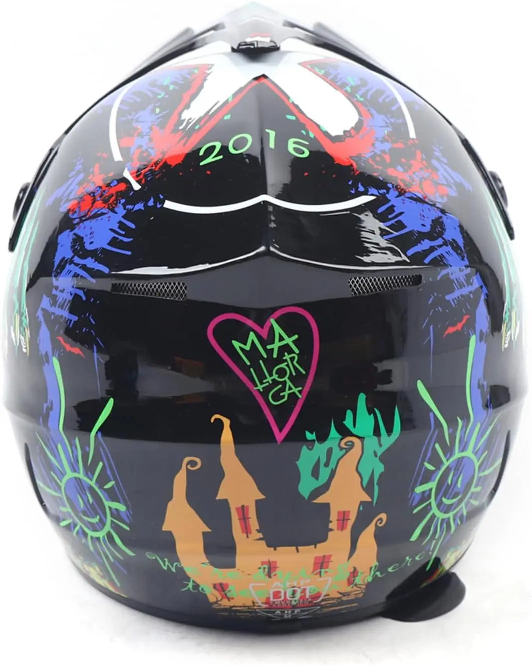 Lightweight Full-Face Dirt Bike Helmet with Goggles, DOT - image 2