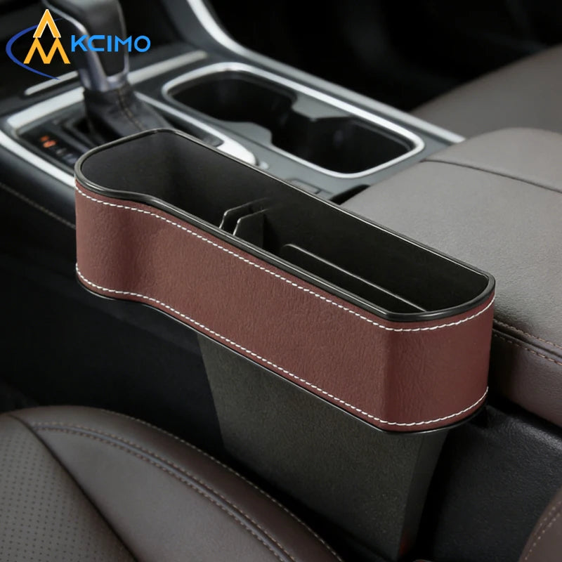 Car Seat Gap Organizer Storage Box - Expandable Design, Holds Phone, Keys, Wallet, Prevents Items from Falling