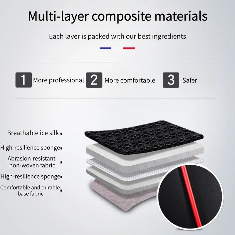 7-Seater, Luxurious Ice Silk/PU Leather Car Seat Cover, Suitable for All Seasons, High-End Car Interior Package, Suitable for Various MPV 7-Seater Seven Head Hat Styles, Comfortable, Breathable and Wear-Resistant, Enhancing Y