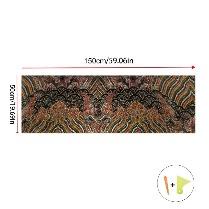 Self-Adhesive Pillar and Headliner Fabric Wrap, 59 x 19.7 in