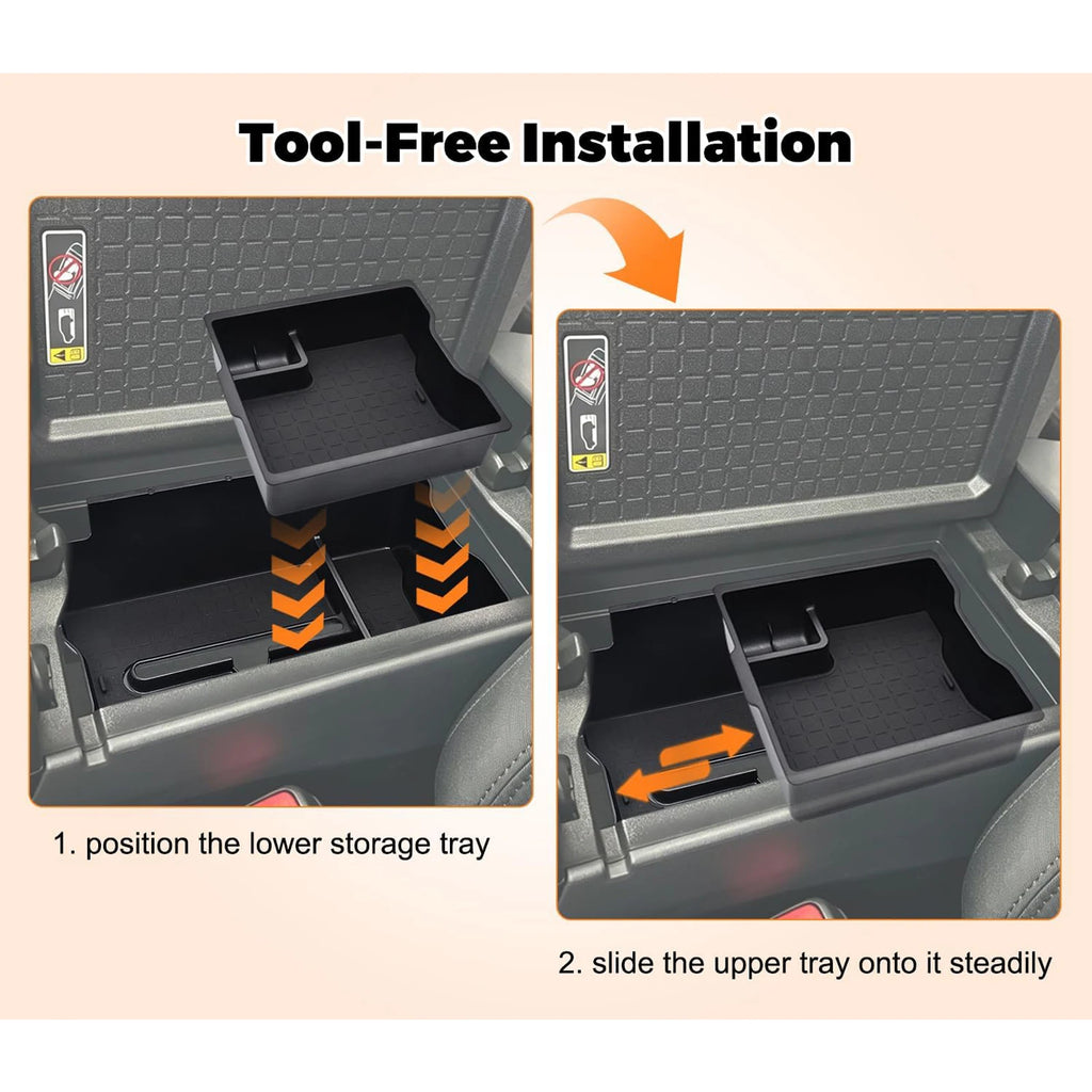 2-Layer Center Console Organizer for Toyota RAV4 XA60 2026-2027
