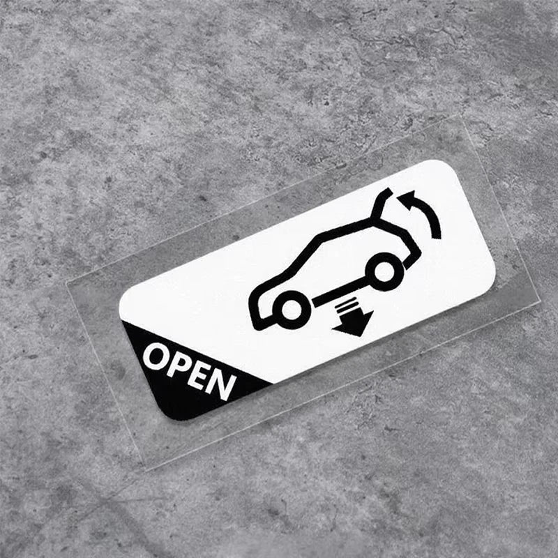 Automatic Trunk Warning Car Sticker, Waterproof Decal - view 13