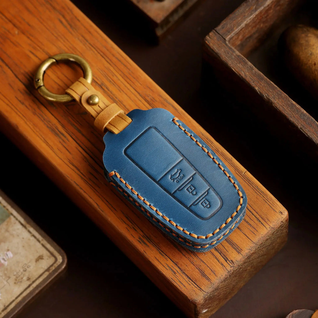 Genuine Leather Key Fob Case for Toyota Camry RAV4 CHR - image 4