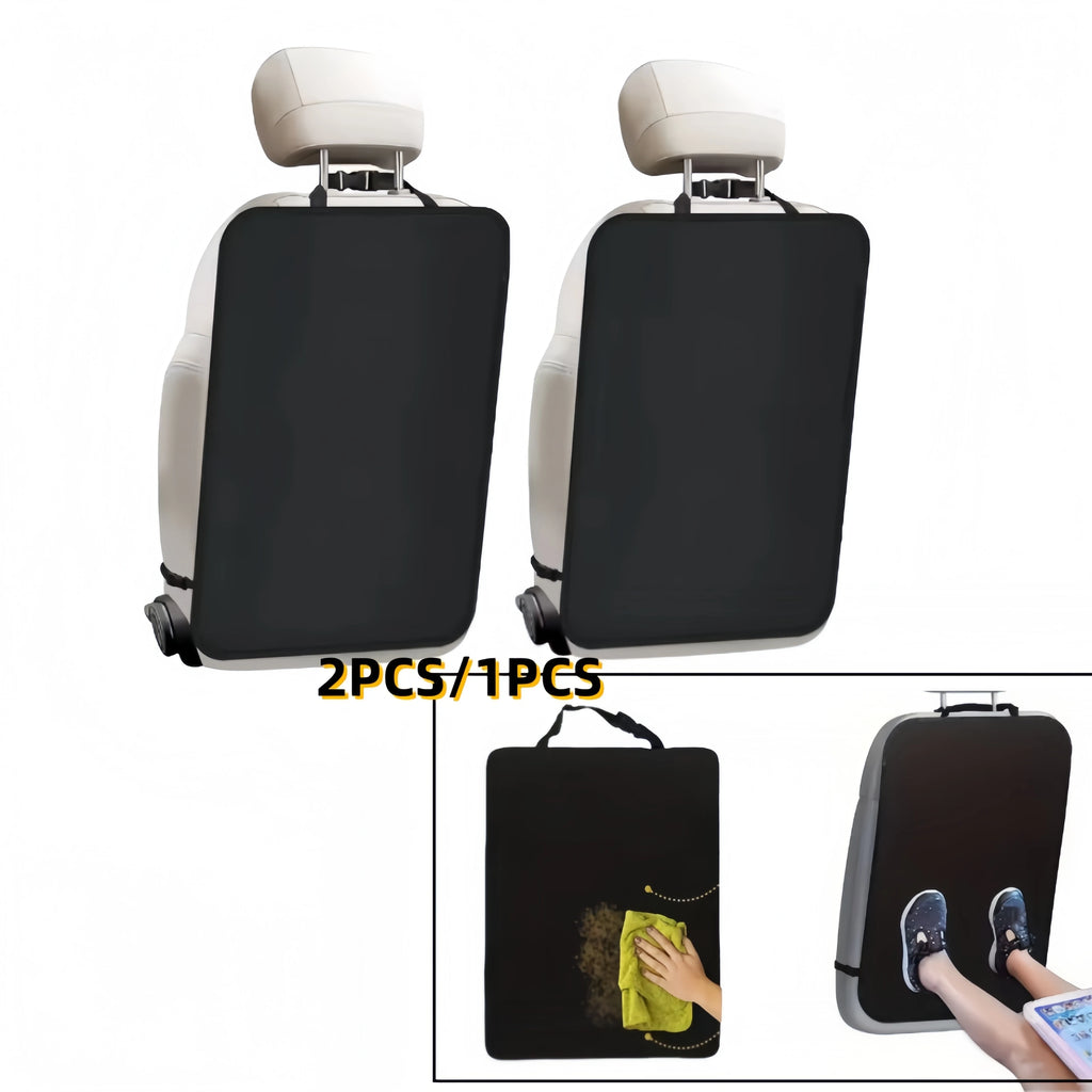 Universal Car Seat Kick Mat Protector 2PCS Waterproof Backseat Cover for Kids Pets Anti Slip Dirty Mud Proof Storage Bag