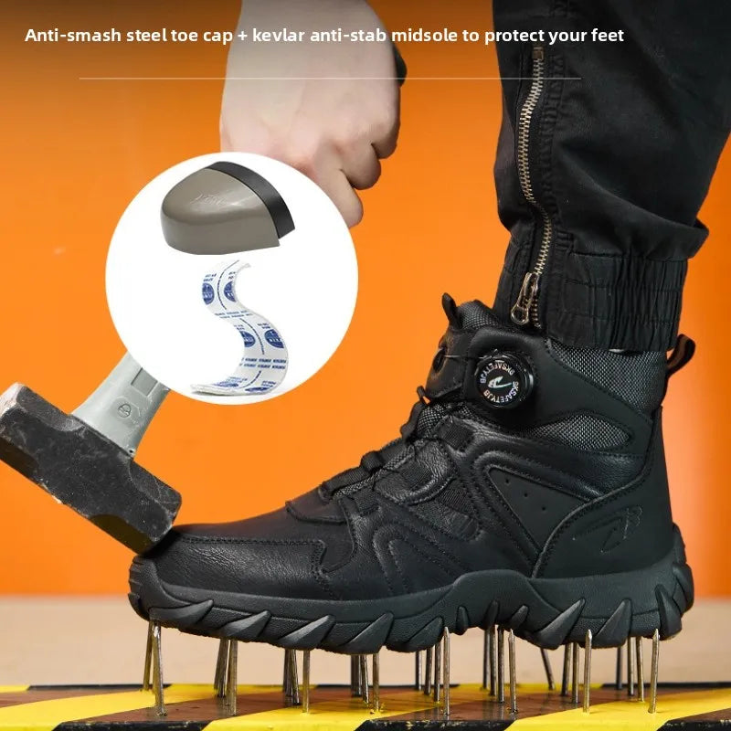 Steel Toe Safety Boots, Smash-Proof & Puncture-Resistant - image 4