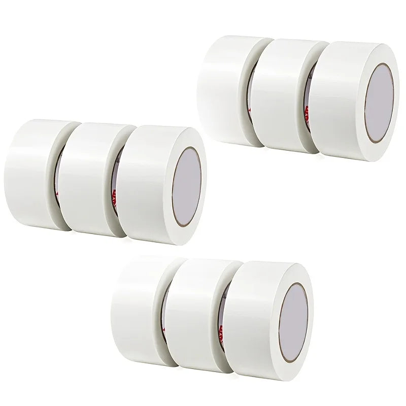 Heavy Duty White Duct Tape, 2 Inches X 30 Yards, 8.27 Mil Thickness, Strong, Flexible, No Residue, for Repairs, Industrial