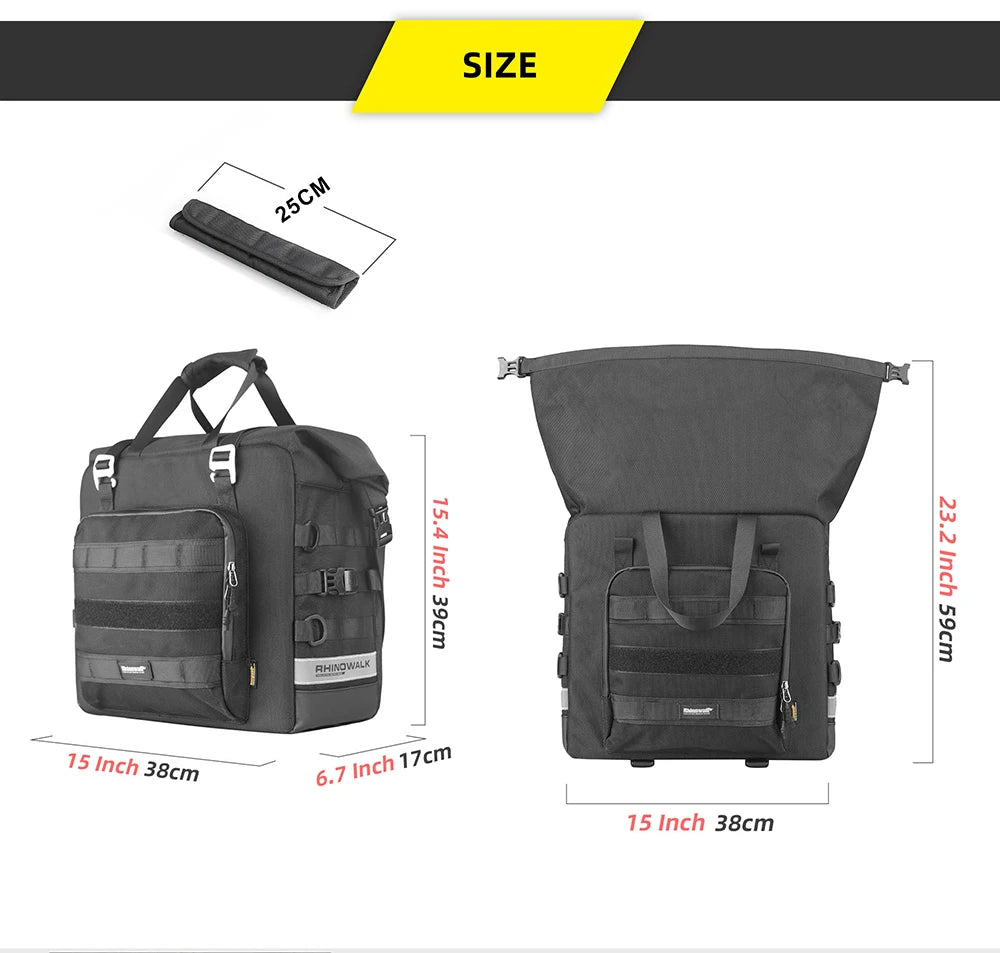 Rhinowalk 25-32L Quick-Release Expandable Tail Bag - image 20