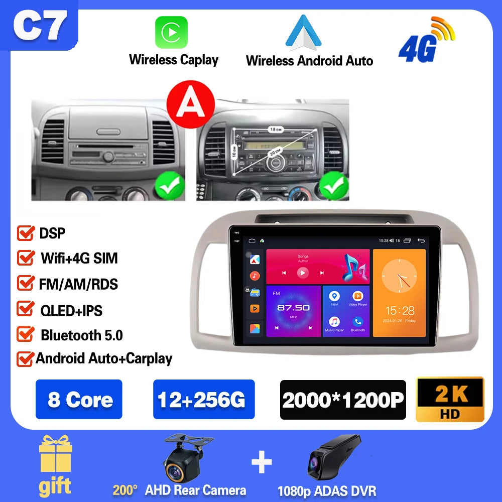 Android 15 Car Stereo for Nissan March Micra K12 with Carplay GPS - image 10