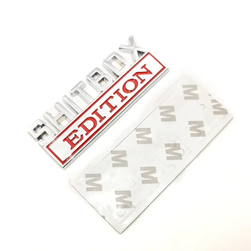 Funny Edition Script 3D Metal Car Sticker for Jeep, Dodge and Chrysler