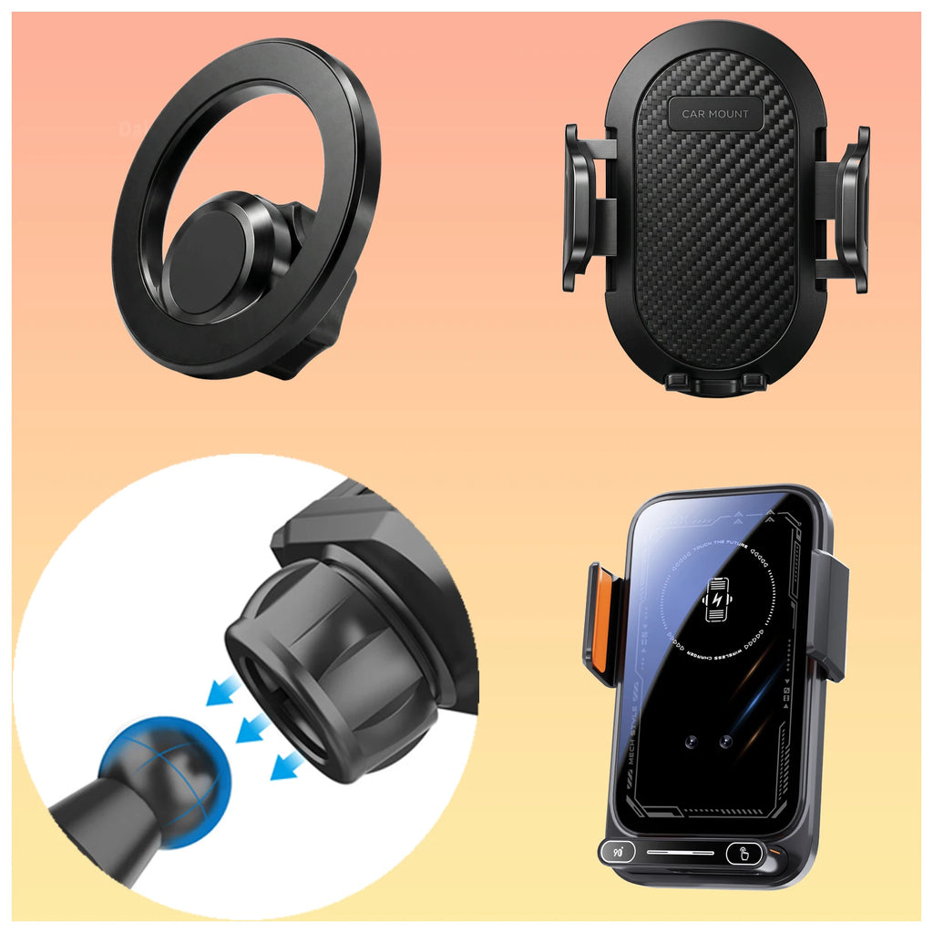 15W Wireless Car Phone Charger Mount for Ford F-150 Raptor 2019-2020 - image 4