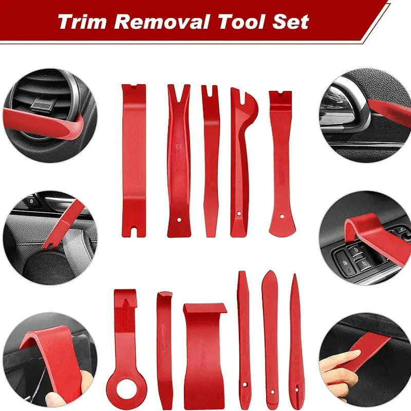Auto Trim Removal Tool Set - Interior Panel & Clips Pry Kit - image 2