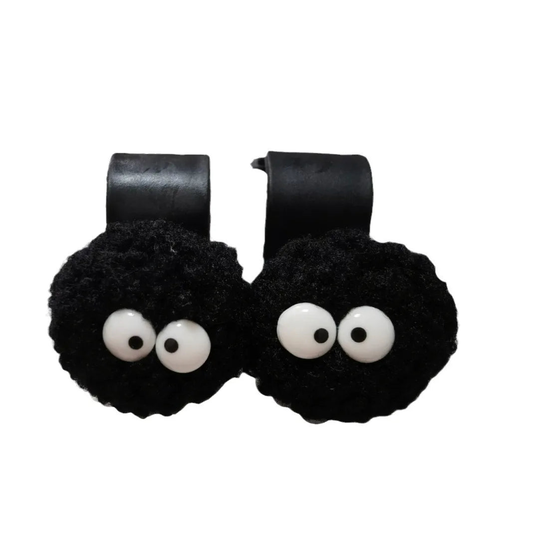 Car Hook Cute Coal Ball Multi Function Car Seat Back Hook Sticky Hook for Vehicle Interior