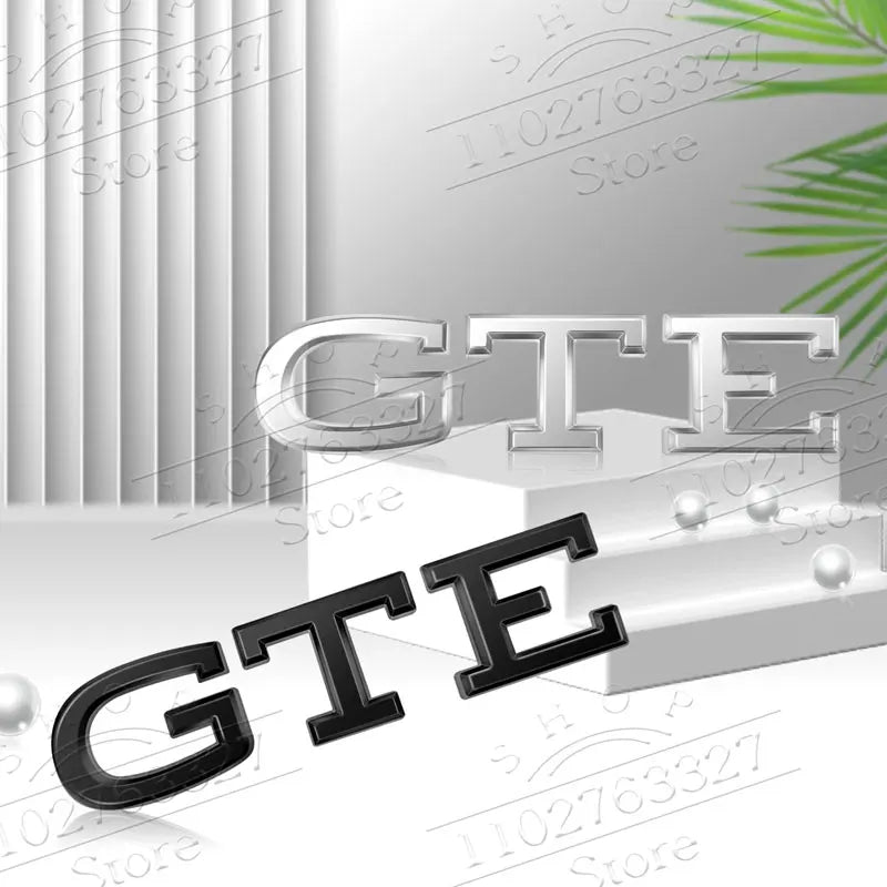 Metal GTD GTE Emblem Badge Rear Trunk for VW Golf Passat Tiguan Polo - image 3