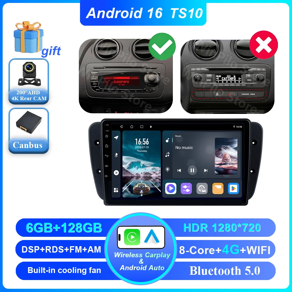 Android Car Radio for Seat Ibiza MK4 2008-2015 | CarPlay & GPS - image 9