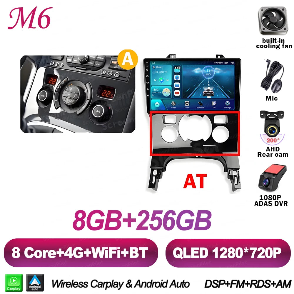 Peugeot 3008/5008 9" Android CarPlay Multimedia Player - image 12