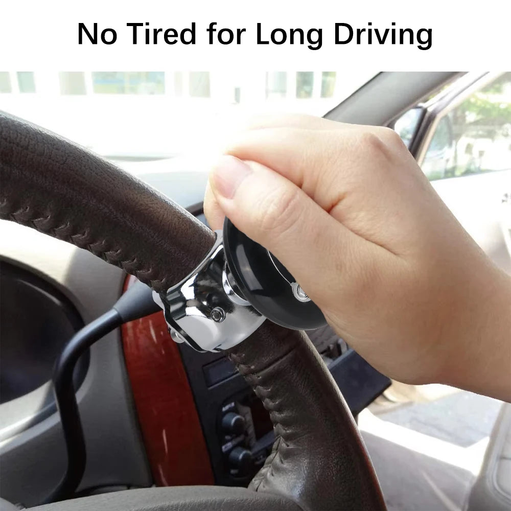 Steering Wheel Booster Car Turning Steering Wheel Ball Handle with Spinner Knob Rotating Steering Wheel Spinner Knob