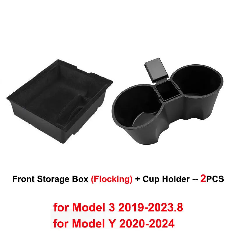 Center Console Storage Trays for Tesla Model 3 and Model Y