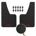 Car Universal Black RED Carbon Fiber Effect Splash Guards Mud Flaps Molded Mudguards Fender Cover Front Rear Styling Accessories