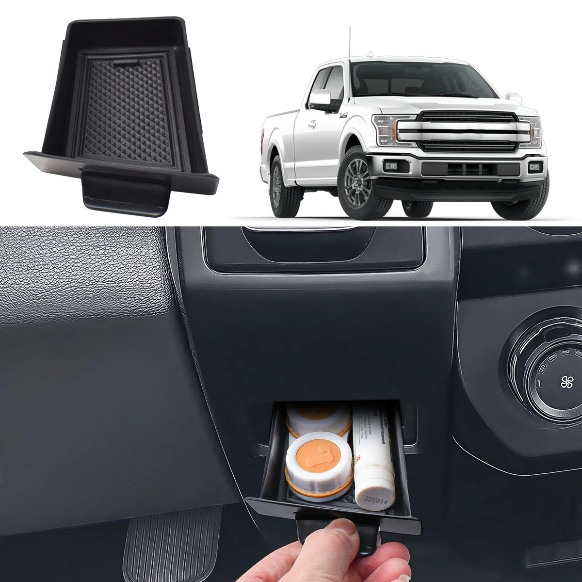 Center Console Drawer Storage Box for Ford F-150 (2015-2020)