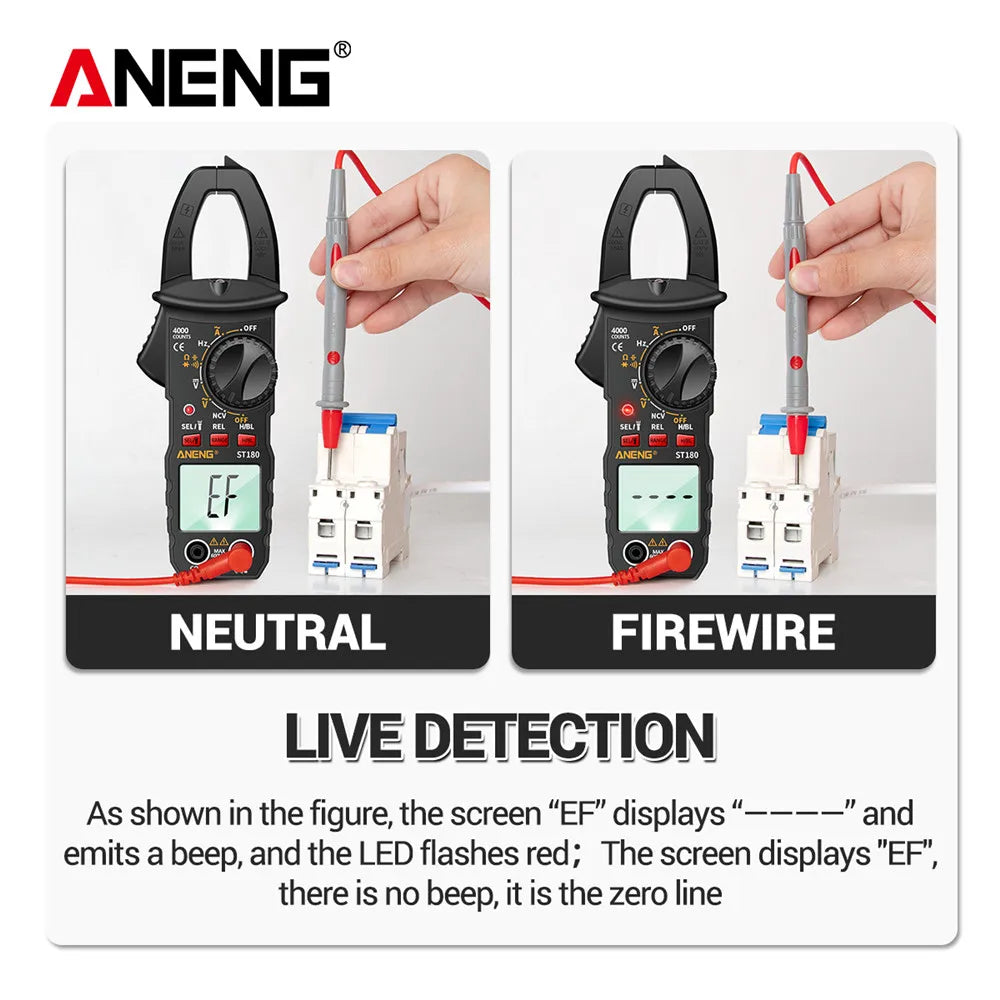 ANENG ST180 Digital Clamp Meter - AC/DC Voltage & Current Tester - image 4