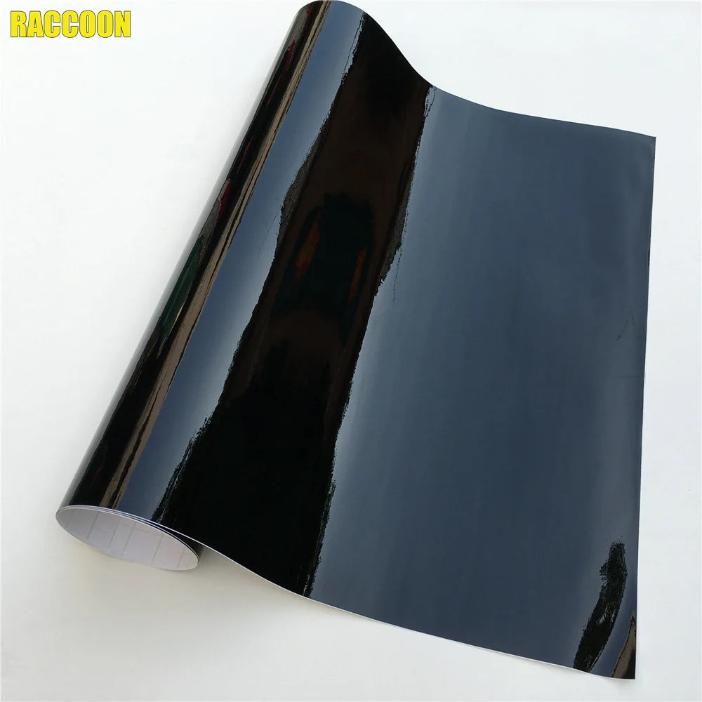 Glossy Black Vinyl Wrap Film for Car Exterior Parts