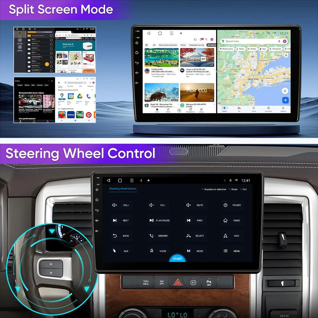 10-Inch Android Car Stereo (2008-2012 Dodge Ram 1500) - image 4
