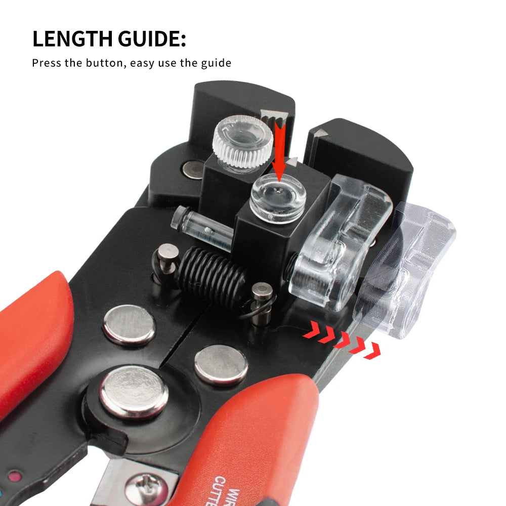 Professional Electrician Wire Pliers Cable Wire Stripper Cutter Crimper Automatic Crimping Stripping Tool