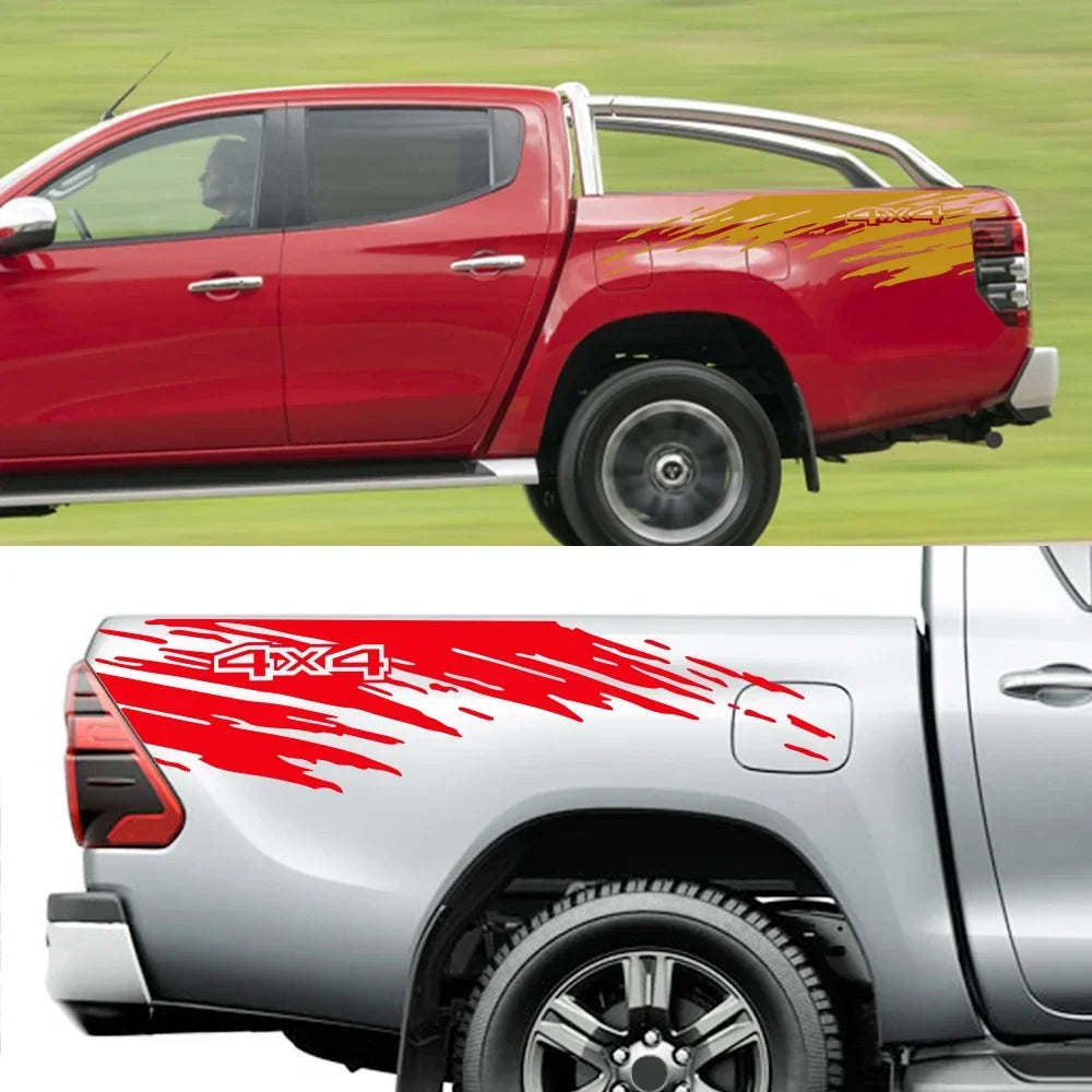 Mudslinger Splash Stripe Pickup Bed Decals, 2 pcs