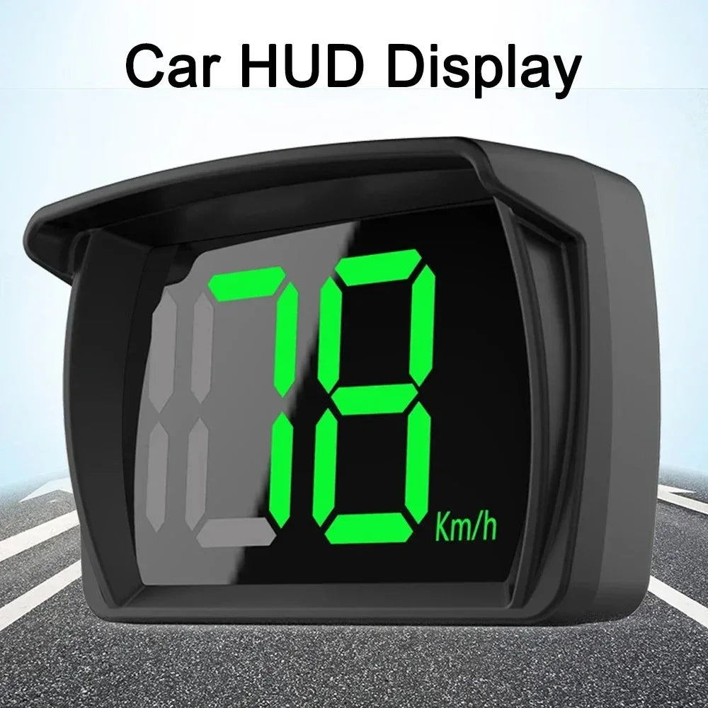 Car HUD GPS Speedometer KM/H Digital Head Up Display Large LED Font For Truck SUV Motorcycle Universal Accessories
