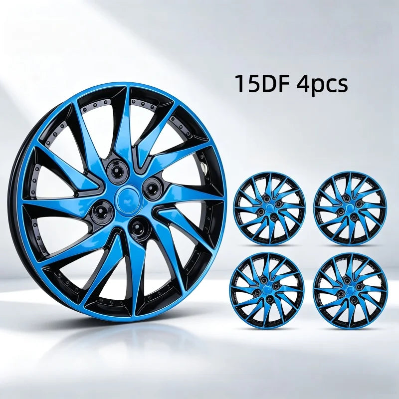 15-Inch Universal Wheel Covers, Sporty Red/Blue, 4-Pack - image 11