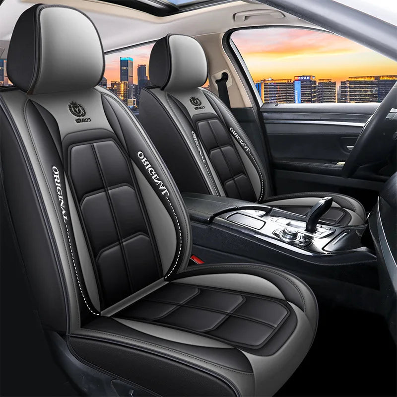 Universal Single Seat Cover For Car Front Driver Passenger Seat Leather Full Coverage Cushion Protector Auto Interior Decor