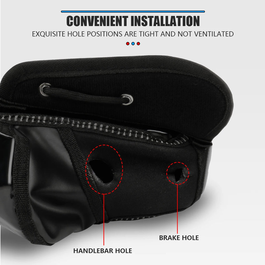 Motorcycle Handlebar Gloves Muffs Scooter Winter Warm Handle Gloves Waterproof Windproof Motorbike Handle Bar Hand Cover Muffs