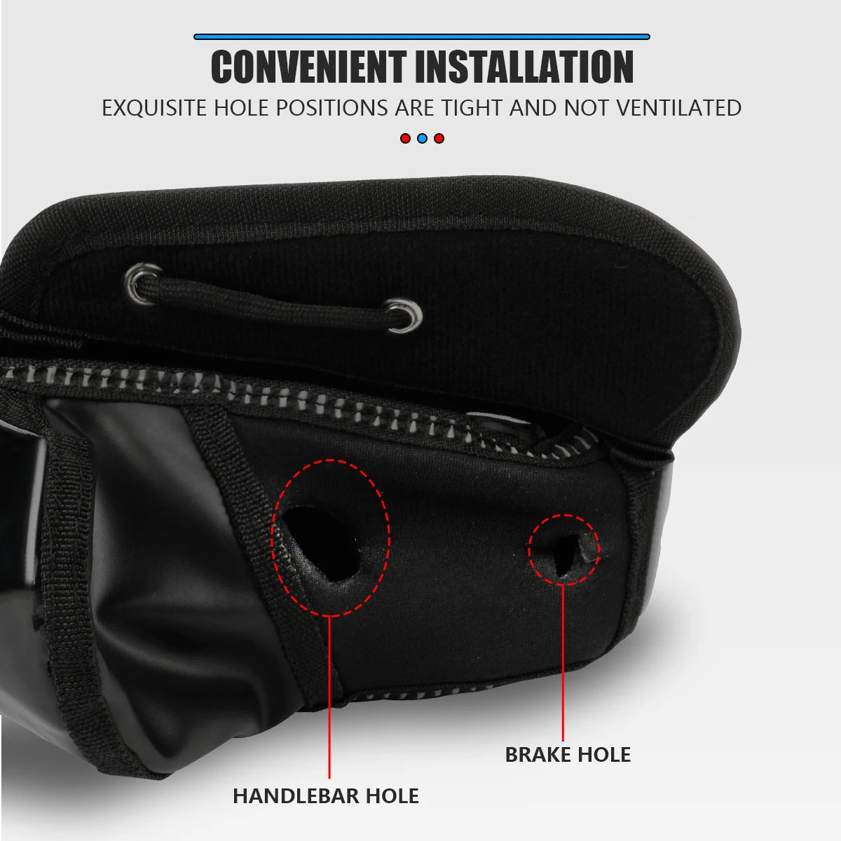 Motorcycle Handlebar Gloves Muffs Scooter Winter Warm Handle Gloves Waterproof Windproof Motorbike Handle Bar Hand Cover Muffs