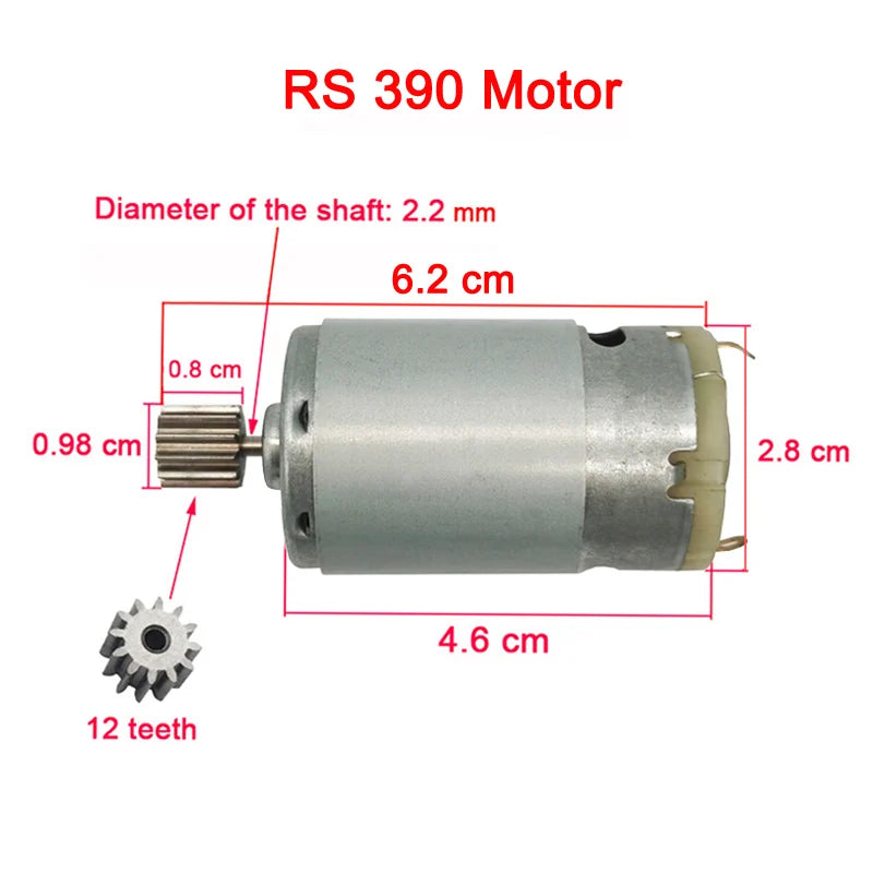 Children's electric car DC motor, kid's car high speed motor,DL 550 High-power motor 570 40000rpm engine