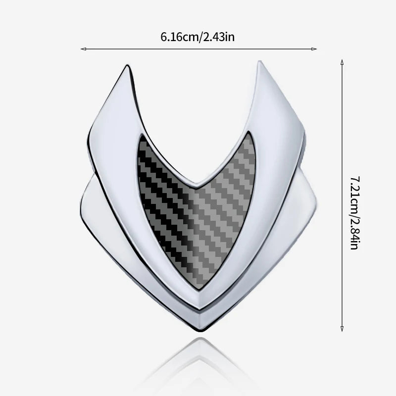 Personalized Stainless Steel Motorcycle Metal Sticker, Custom Text - view 6
