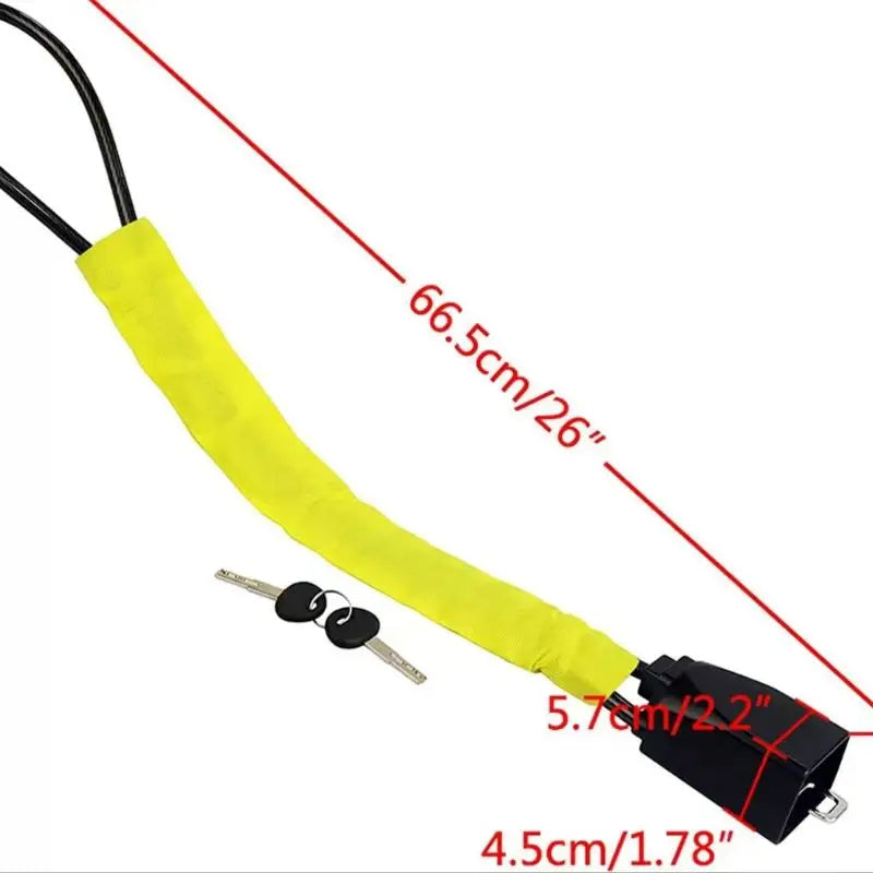 Car Steering Wheel Steel Lock Seat Belt Anti-theft Lock with 2 Keys Anti-theft Device Easy to Install Fits Most Cars SUVs