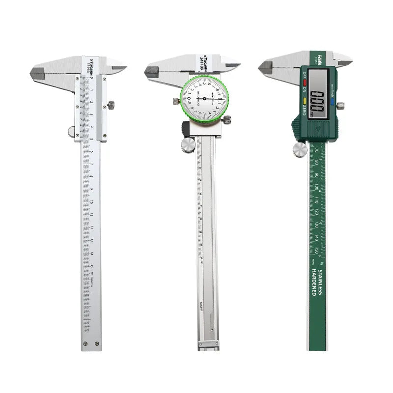 Digital Stainless Steel Caliper 0-150mm, IP54 Shockproof, Dial Display