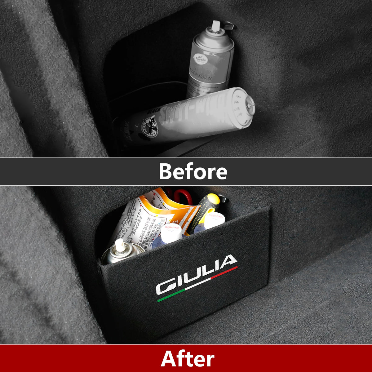 Carbon Fiber Interior Trim Stickers for Alfa Romeo Giulia and Stelvio